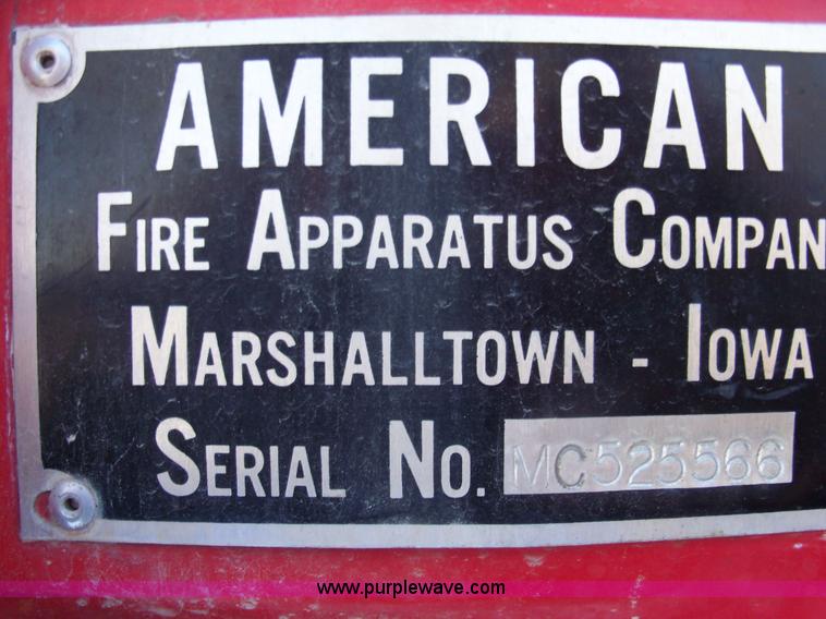 image for item 1683 1966 Ford F750 fire truck