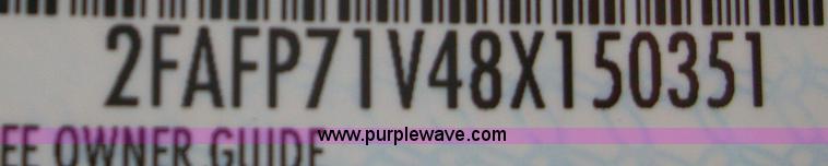 image for item 5178 2008 Ford Crown Victoria Police Interceptor