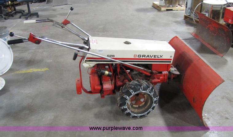 image for item 5322 Gravely 526 snow plow