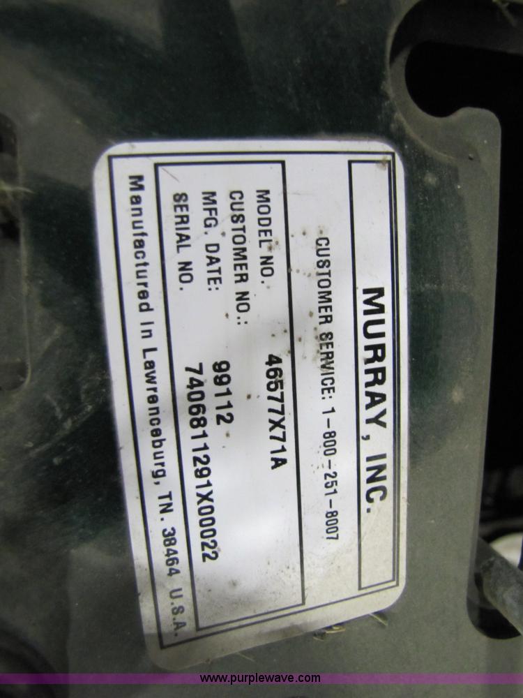 image for item 5345 Murray Lawn General riding lawn mower