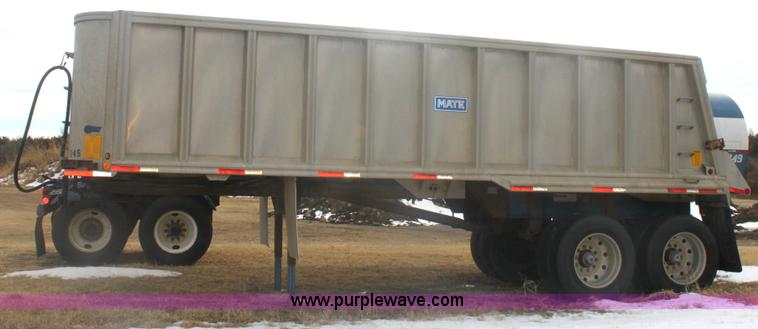 image for item 6500 1991 Mate aluminum dump trailer