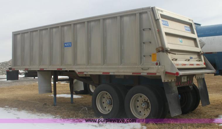 image for item 6500 1991 Mate aluminum dump trailer