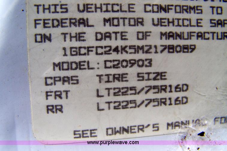 image for item 7288 1991 Chevrolet 2500 pickup truck