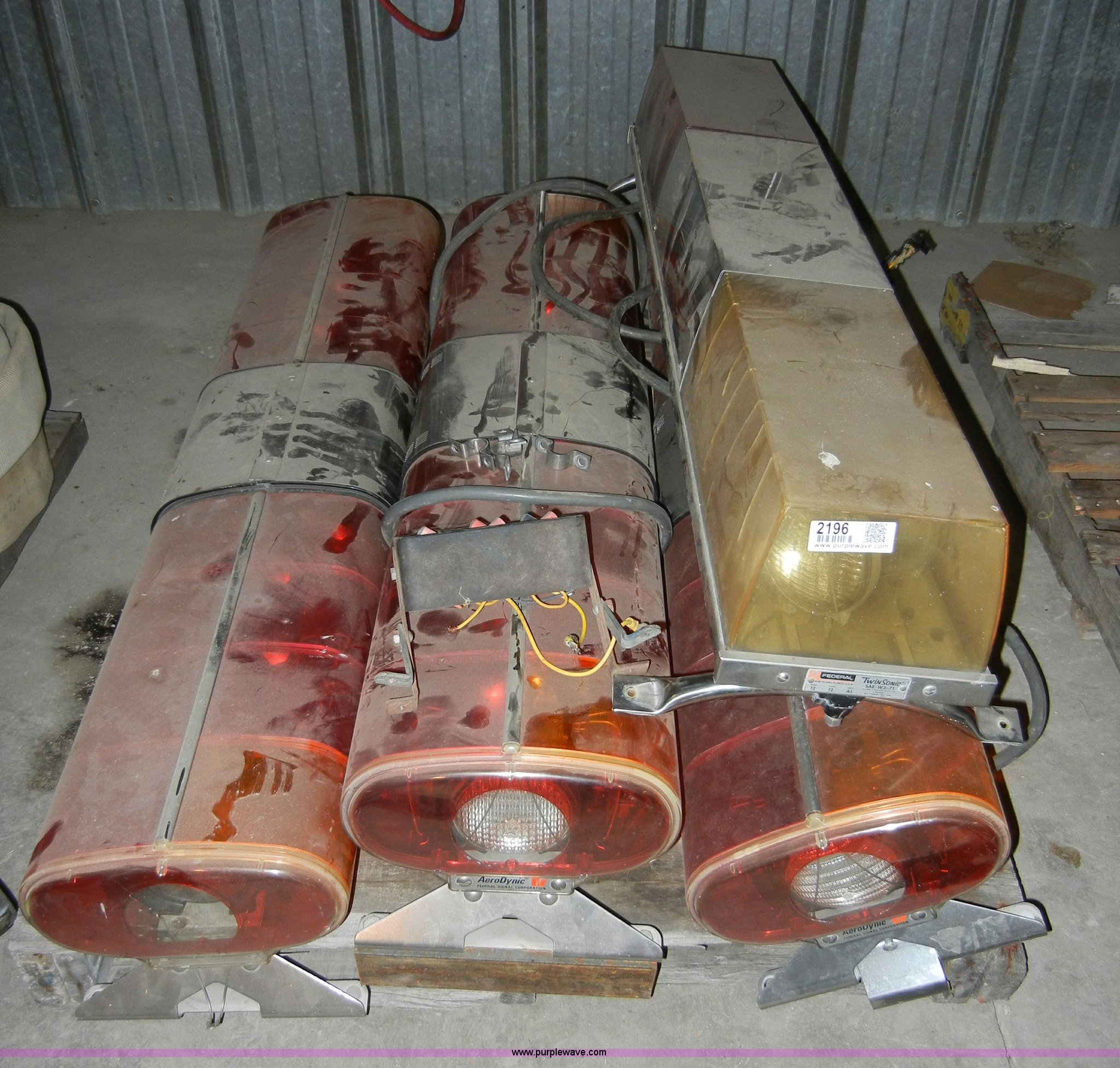 Assorted emergency vehicle light bars in Paxico, KS Item 2196 sold