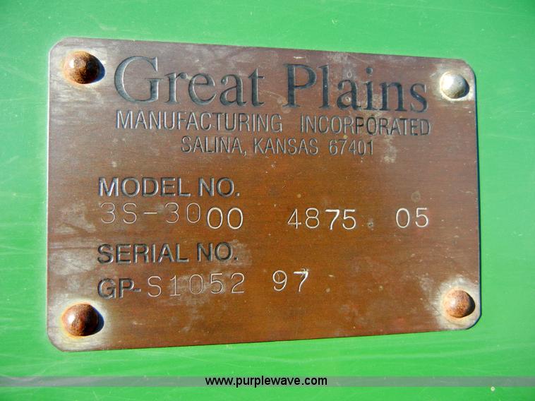 image for item 2217 1997 Great Plains 3S-3000 planter