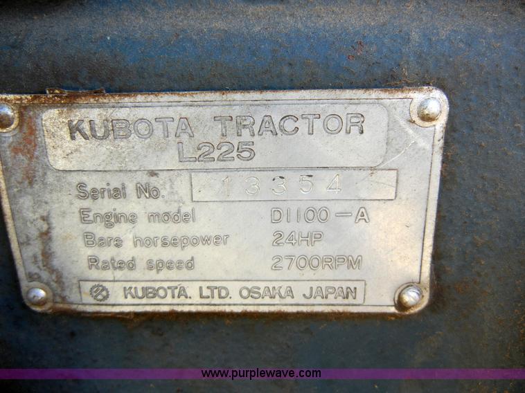 image for item 2280 Kubota L225 tractor