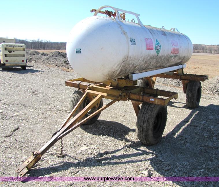 image for item 5221 Hamby 1,000 gallon anhydrous tank on trailer