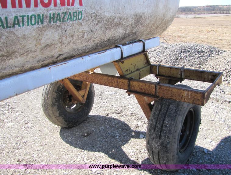 image for item 5221 Hamby 1,000 gallon anhydrous tank on trailer