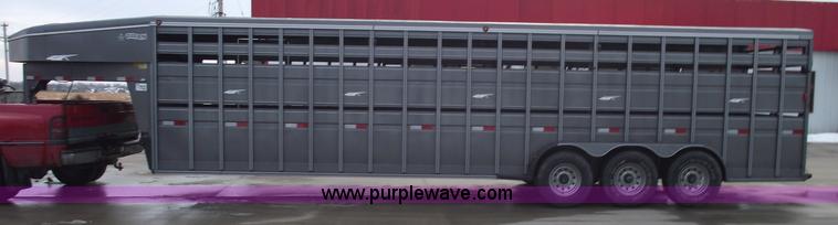 image for item 5369 2007 Titan triple axle stock trailer