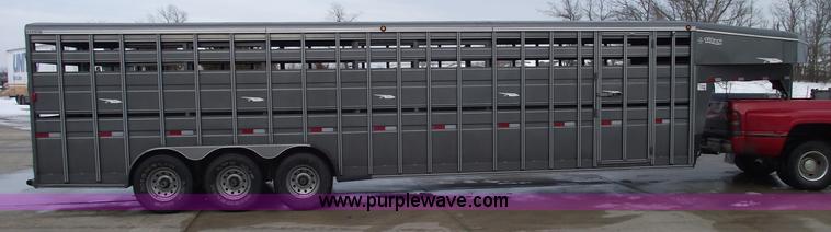 image for item 5369 2007 Titan triple axle stock trailer