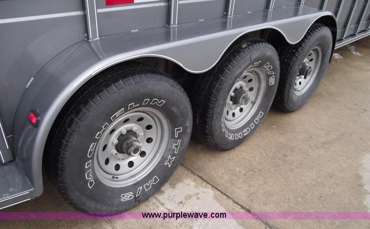 image for item 5369 2007 Titan triple axle stock trailer