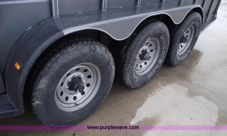 image for item 5369 2007 Titan triple axle stock trailer