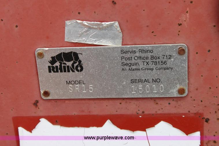 image for item 6512 Rhino SR15 10' bat wing mower