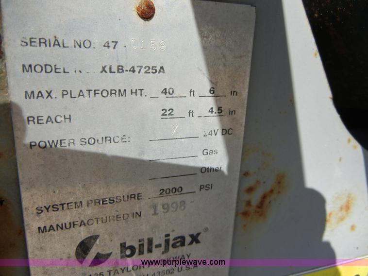 image for item 2278 Workforce XLB-4725A Bil-Jax lift