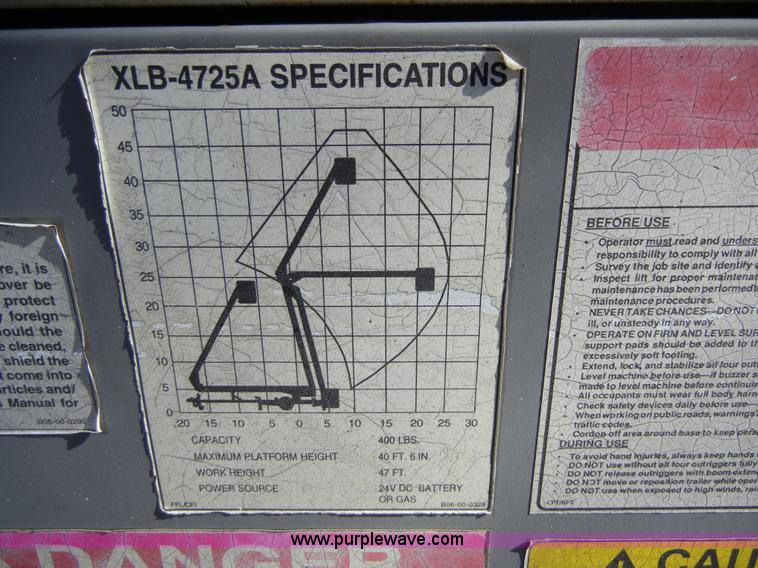 image for item 2278 Workforce XLB-4725A Bil-Jax lift