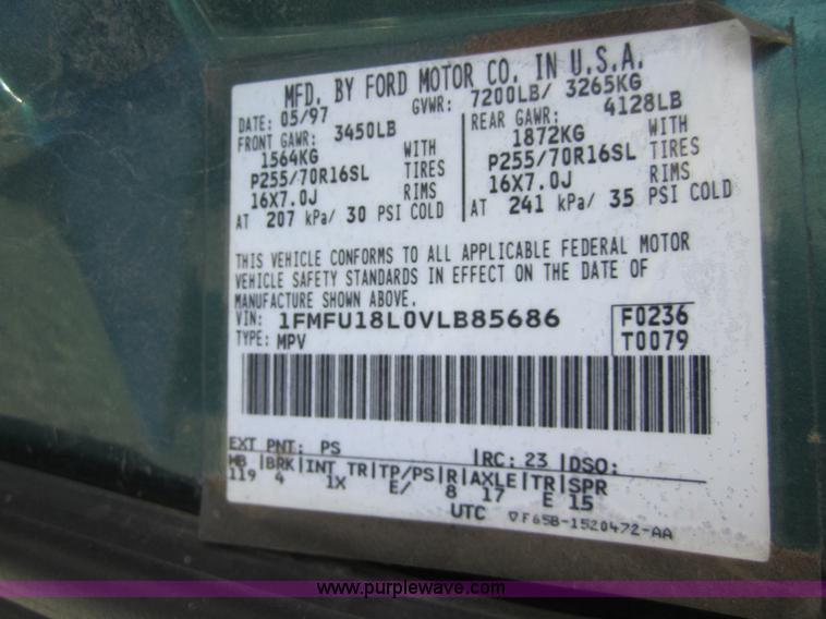 image for item 3438 1997 Ford Expedition Eddie Bauer SUV