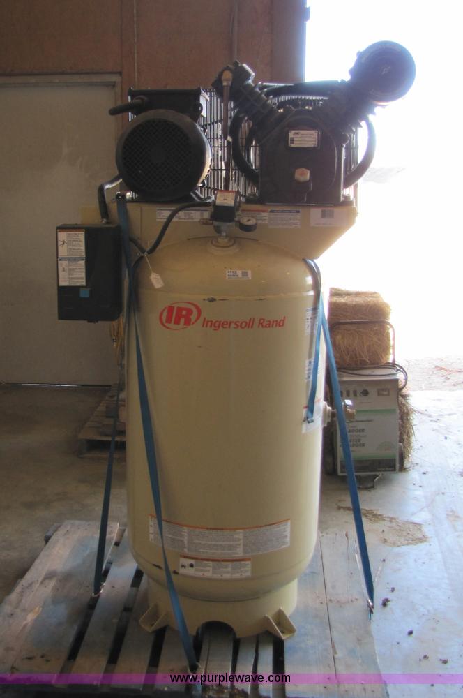 image for item 5198 Ingersoll Rand 2475 80 gallon vertical air compressor