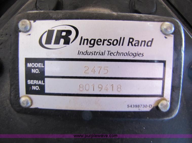 image for item 5198 Ingersoll Rand 2475 80 gallon vertical air compressor