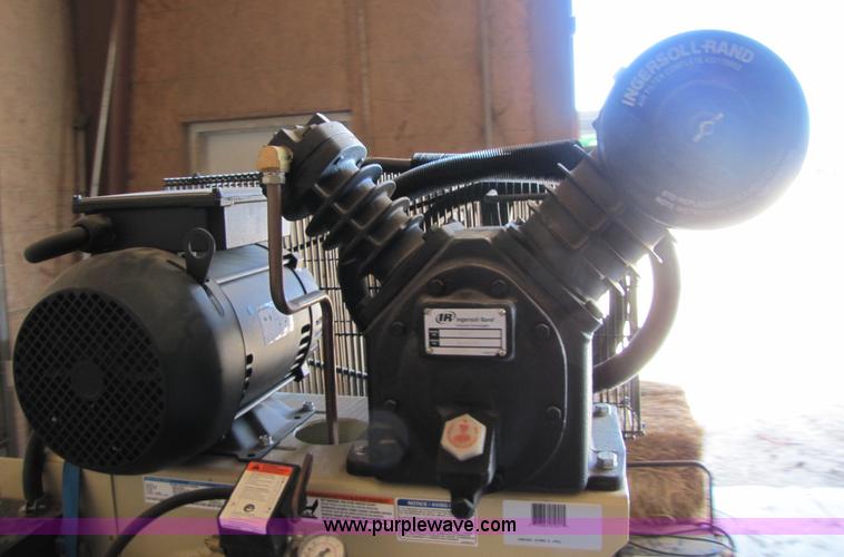 image for item 5198 Ingersoll Rand 2475 80 gallon vertical air compressor