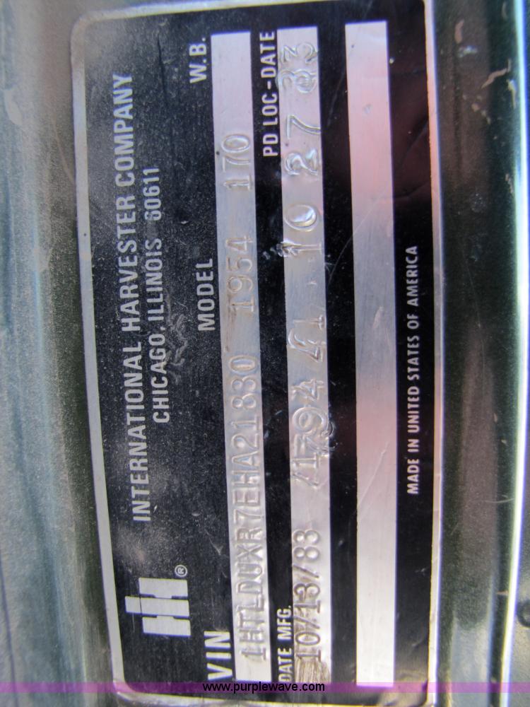 image for item 5311 1984 International 1954 dump truck