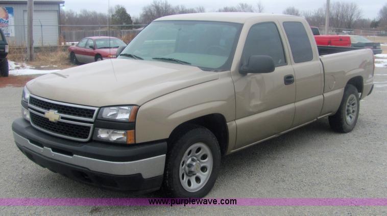 image for item 6837 2006 Chevrolet Silverado extended cab four door pickup truck