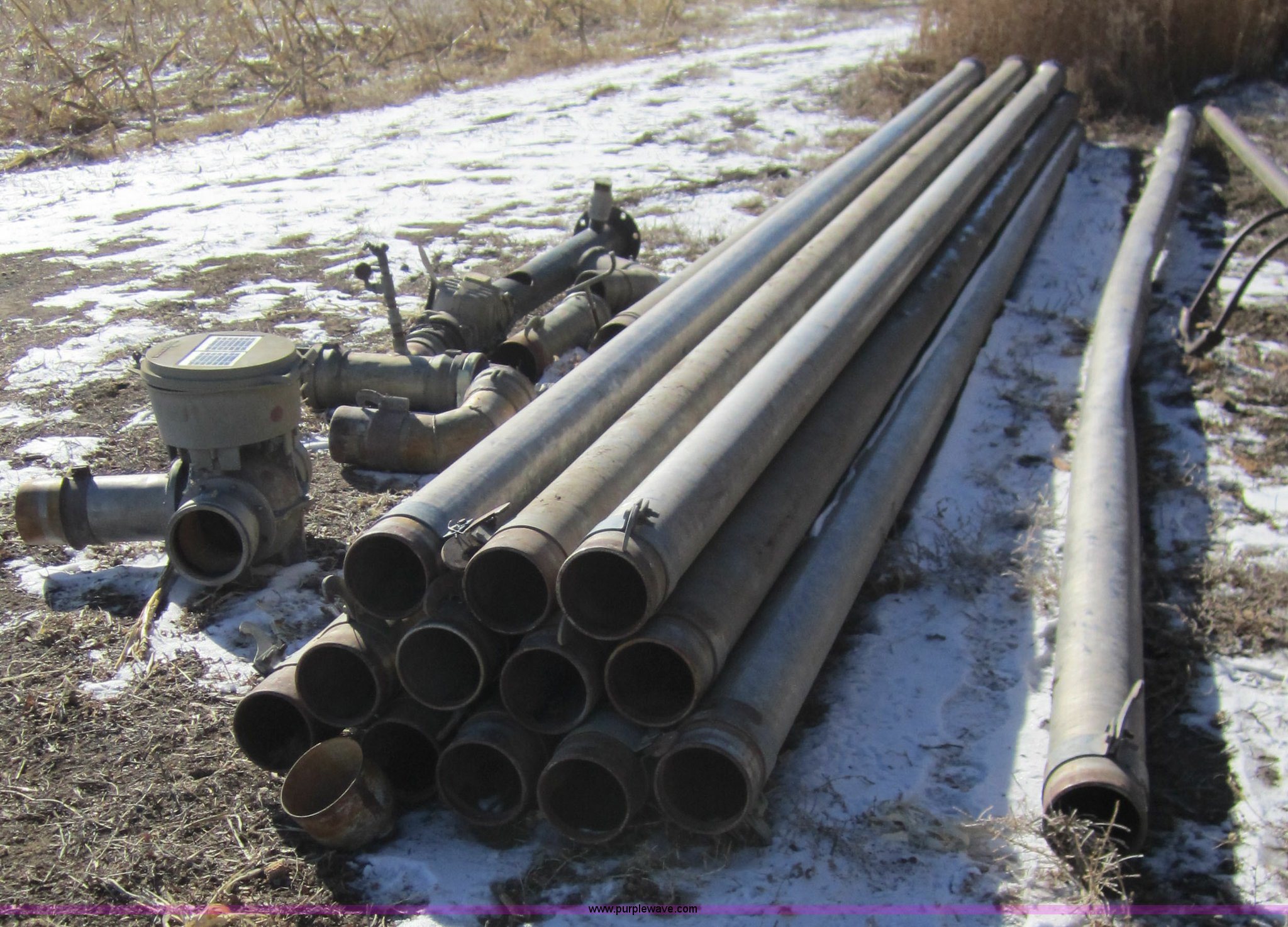 6" aluminum main line irrigation pipe in Stratton, NE Item 3204 sold