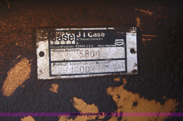 image for item 4832 Case 580K loader backhoe