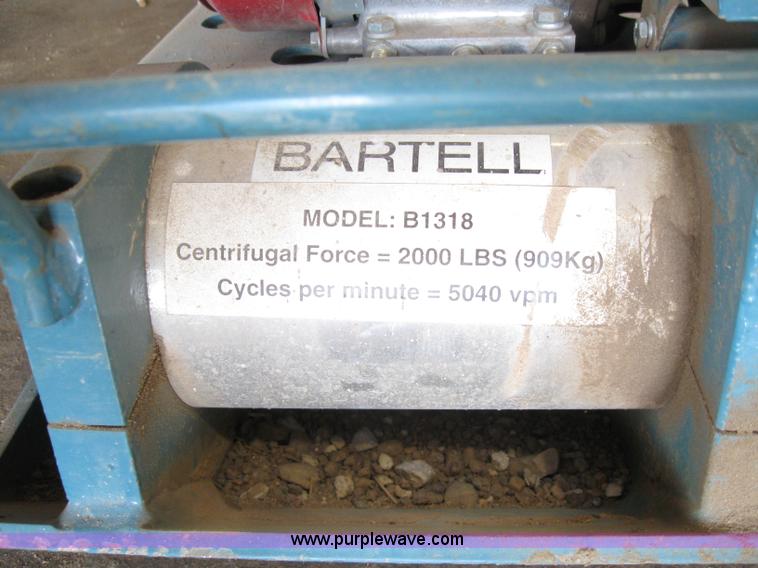 image for item 4858 Bartel B1318 plate compactor