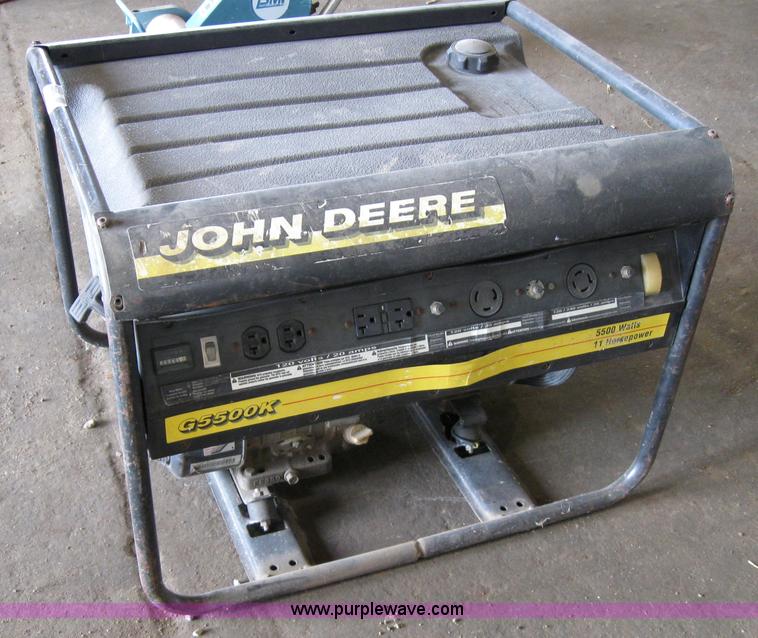 image for item 4859 John Deere G5500K generator