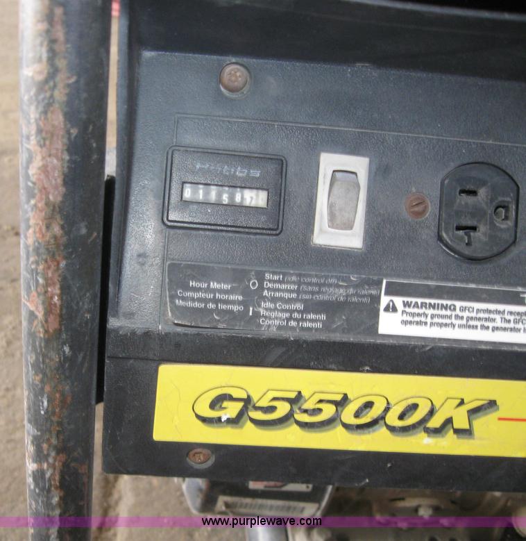 image for item 4859 John Deere G5500K generator