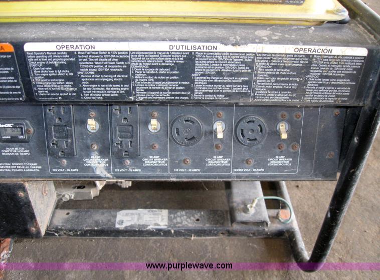 image for item 4860 John Deere AC-G7500H generator
