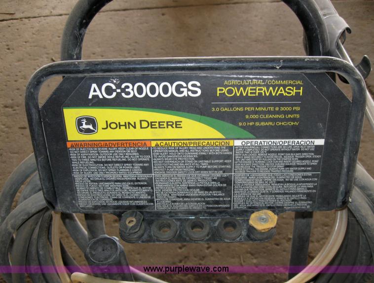 image for item 4874 John Deere AC-3000GS power washer