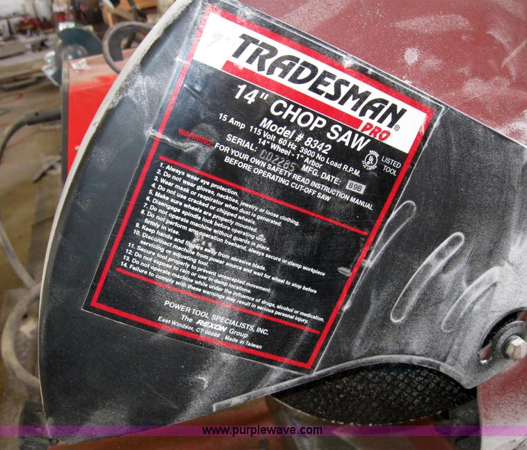 image for item 4876 Tradesman Pro 14" chop saw