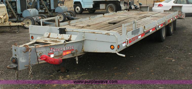 image for item 3067 2000 Interstate 20DTA flatbed utility trailer