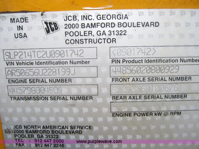 image for item 3097 2002 JCB 214E backhoe