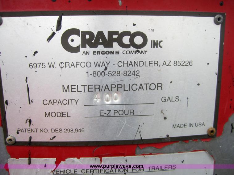 image for item 3106 1998 Crafco EZ400D pressure applicator