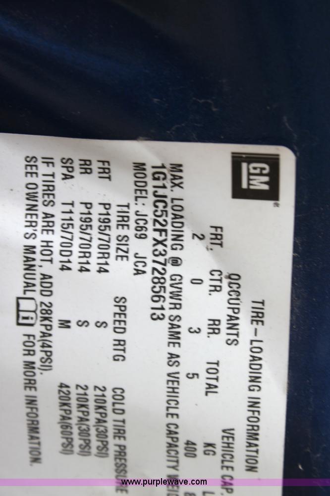 image for item 3251 2003 Chevrolet Cavalier