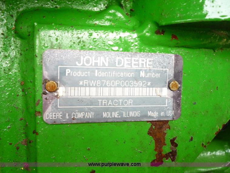 image for item 2751 1991 John Deere 8760 4WD tractor