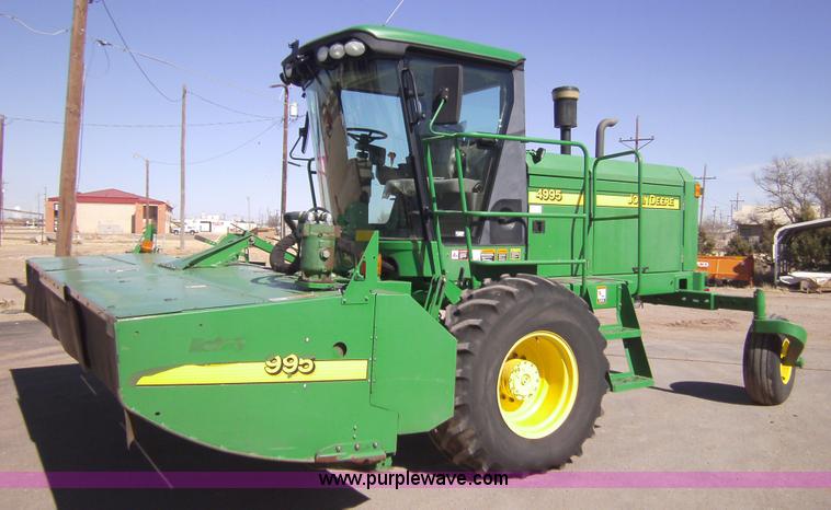 image for item 3459 2006 John Deere 4995 windrower with 995 16' platform