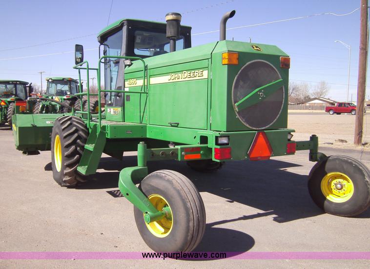 image for item 3459 2006 John Deere 4995 windrower with 995 16' platform