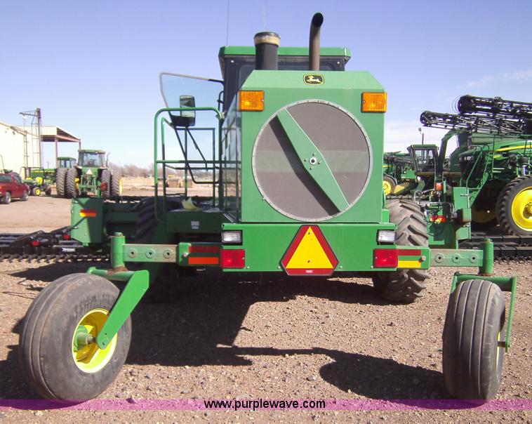 image for item 3460 2002 John Deere 4895 windrower with 895 18' platform