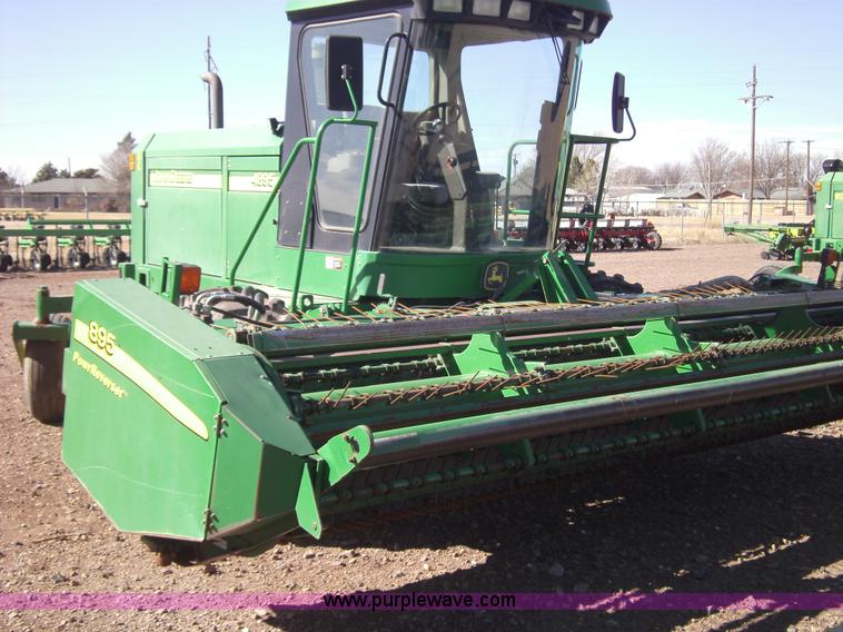 image for item 3460 2002 John Deere 4895 windrower with 895 18' platform