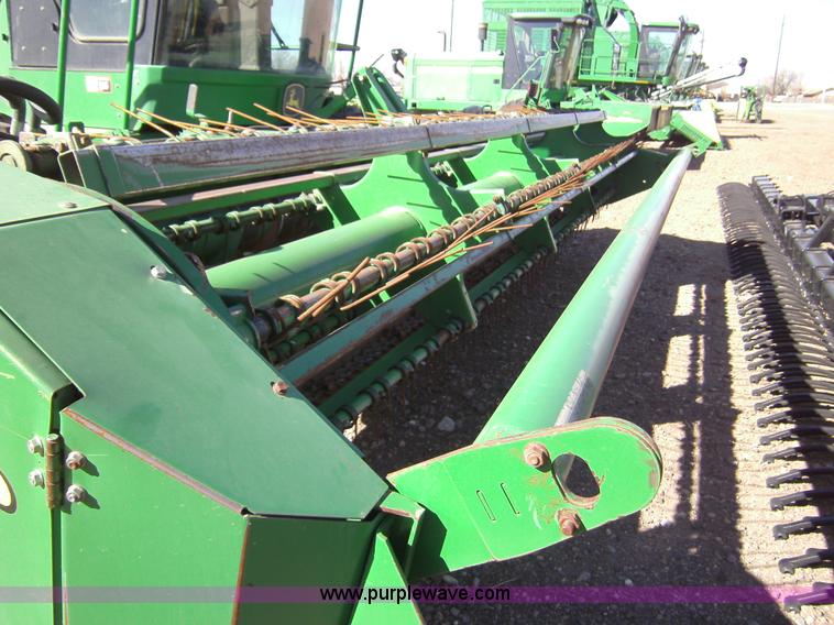 image for item 3460 2002 John Deere 4895 windrower with 895 18' platform