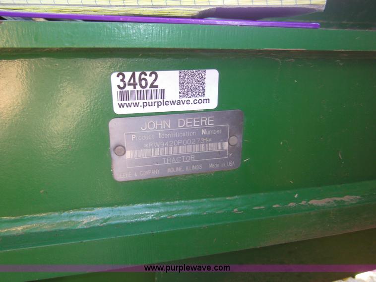image for item 3462 2002 John Deere 9420 4WD tractor