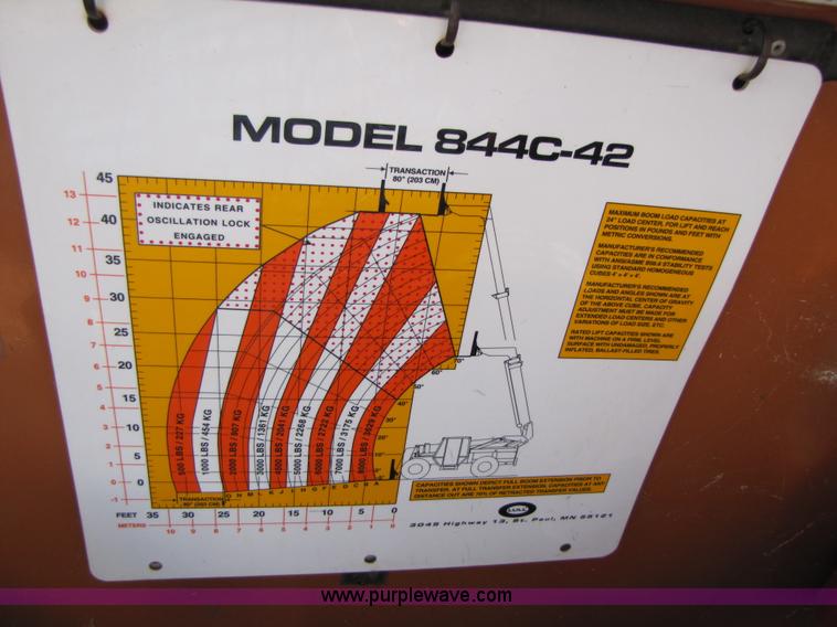 image for item 3543 2001 Lull Highlander 844C-42 telehandler