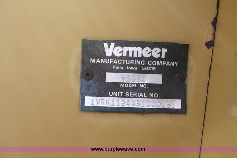 image for item 4930 1995 Vermeer V-8550 trencher backhoe