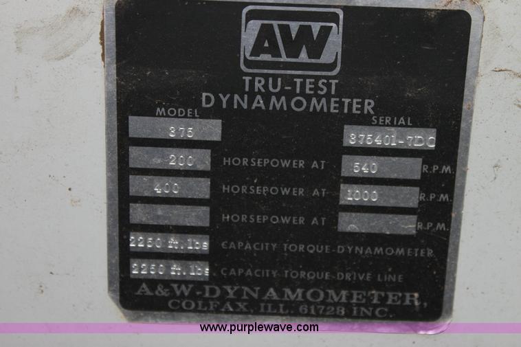 image for item 6083 1980 A & W 375 Tru-Test dynamometer