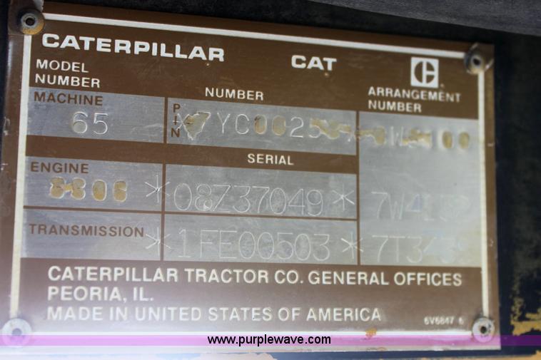 image for item 6474 1987 Caterpillar Challenger 65 tracked tractor