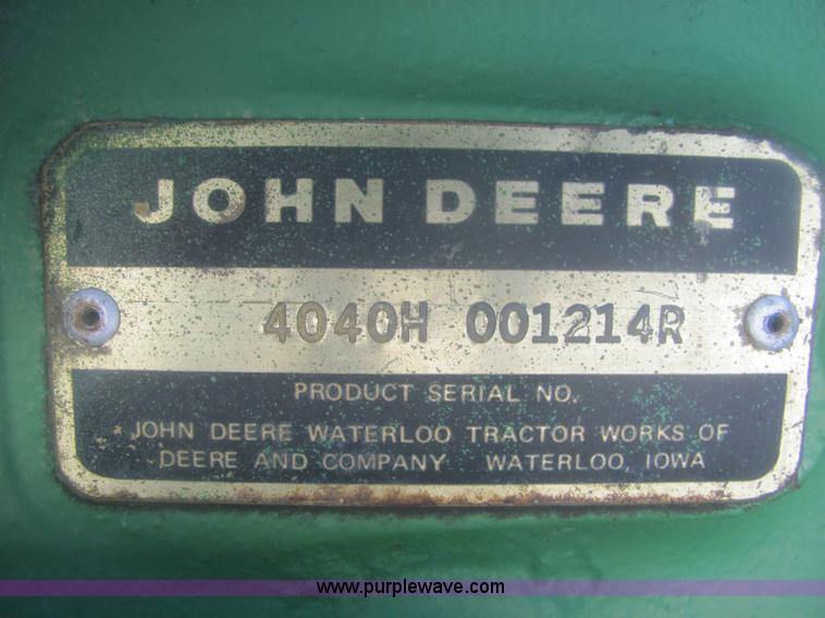 image for item 6845 1978 John Deere 4040 tractor