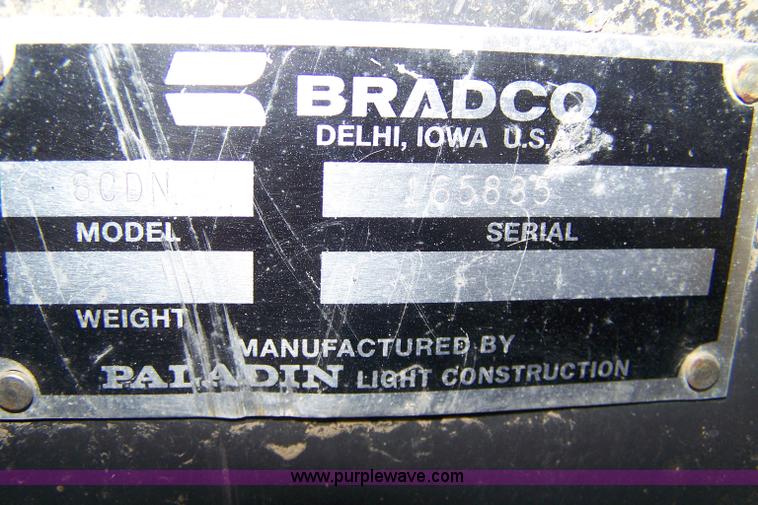 image for item 7310 Bradco 6CDN skid steer trencher attachment